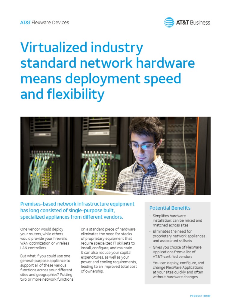 ATT Flexware Devices Virtualized Industry Standard Network Hardware
