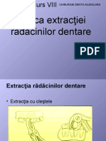 Tehnica Extractiei Radacinilor Dentare