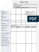 IU Resume Format - SAMPLE