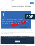 System Service Exception On Windows 10 (Solved) - Driver Easy PDF