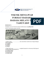 Teknik Menjawab BM PT3 2019