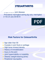 Osteoarthritis: Degenerative Joint Disease - Prevalensi Meningkat Seiring DG Usia, Meningkat 2-10x DR Usia 30-65 TH