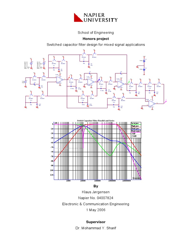 Switched Capacitor Filter Design For Mixed Signal ... Circuit Diagram