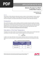 Apc Application Note #126: Selection Procedure For Inrow Chilled Water Products