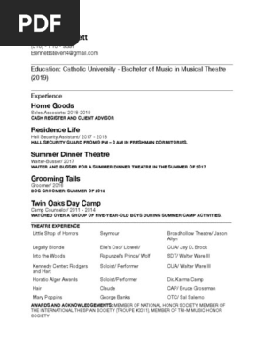 Work Resume