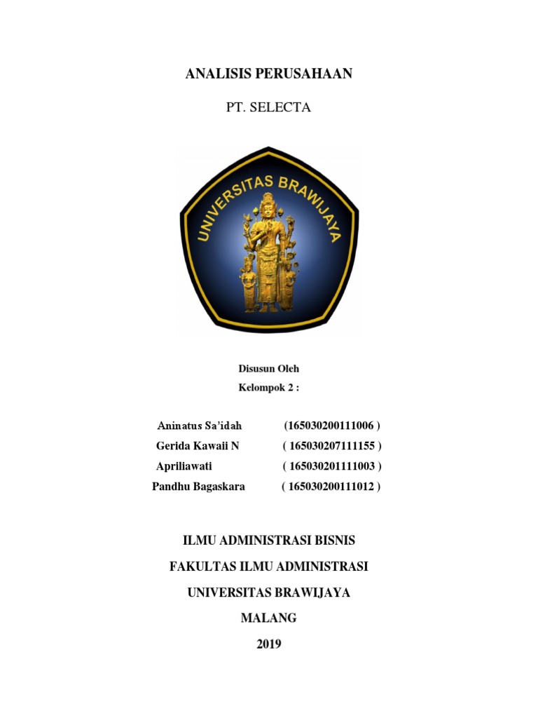 Analisis Perusahaan PT Selecta | PDF | Bisnis | Komputer
