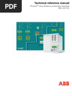 Technical Reference Manual: Protect Line Distance Protection Terminal REL 521 2.5