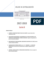 LISTA A - Cartilla de Casos