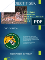 Project Tiger: by Shivam Upadhyay ROLL NO. 1718105 B.SC (Hons.) Maths Sem Ii