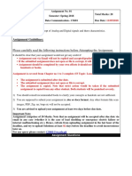 Digital and Analog Signals Assignment