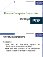 Human Computer Interaction: Paradigms