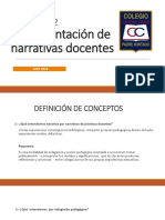 i Taller de Documentación de Narrativas Docentes