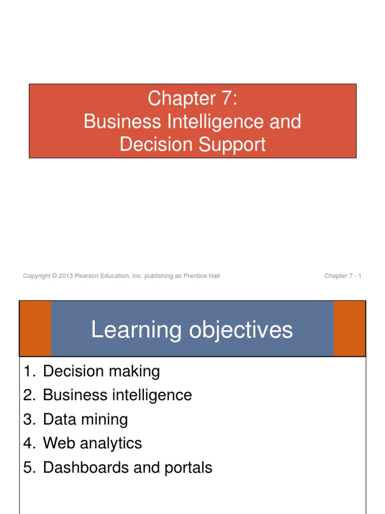 Business Intelligence and Decision Support: Chapter 7 - 1 | PDF ...
