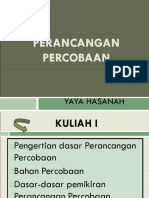 RANCANGAN PERCOBAAN