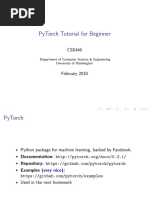 Pytorch Tutorial For Beginner: Department of Computer Science & Engineering University of Washington