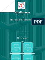 Medicento: Proposal For Partnership