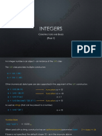 Integer Number Representation