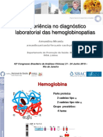 Experiência No Diagnóstico Laboratorial Das Hemoglobinopatias PDF