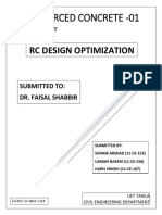RC Design Optimization: Reinforced Concrete - 01