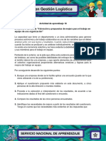 Evidencia - 5 - Encuesta - Valoracion - y - Propuestas - de - Mejora - para - El - Trabajo - en - Equipo - de - Una - Organizacion Terminar