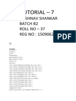 By:-Vaishnav Shankar Batch B2 Roll No - 37 REG NO: 150906260