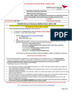 Monthly Instalment Scheme MSC Business Management: This Form Is Applicable For Africa-Based Students Only