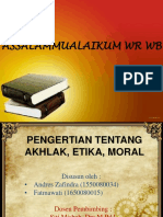 Ahlak (Pengertian Ahlak, Etika, Moral)