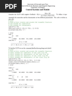 CS Matlab Exercises