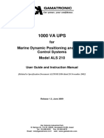 1000 VA UPS: For Marine Dynamic Positioning and Vessel Control Systems Model ALS 210