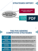 Why Do Strategies Differ?: Key Factors That Distinguish One Strategy From Another