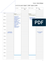 calendar week commencing2019-04-01