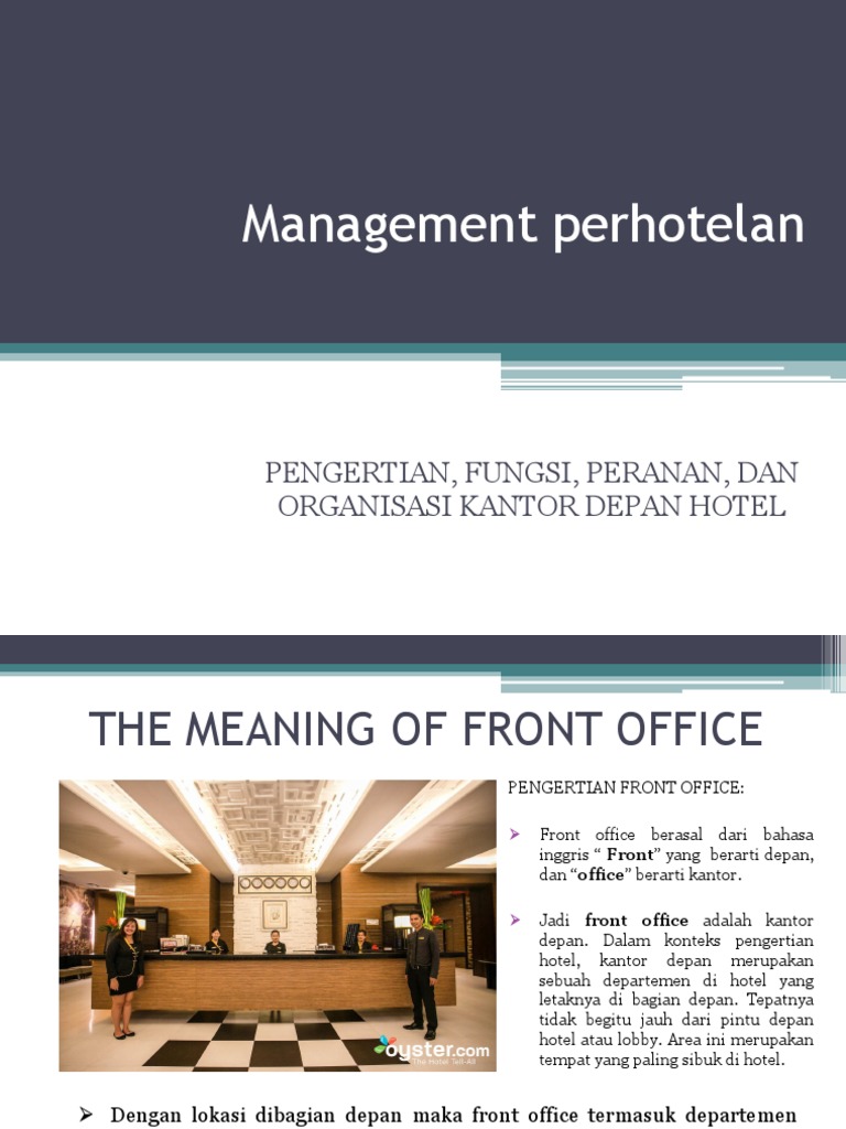 Front Office PDF