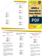 Triptico ADICION Y SUSTRACCION