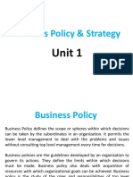 Business Policy and Strategy Guide