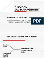 International Financial Management: Chapter 1 - Introduction