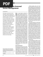 Some Issues in External Sector Management: Perspectives