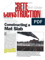 Constructing a Mat Slab