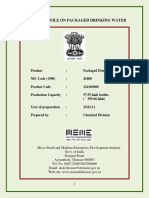 Project Profile On Packaged Drinking Water