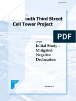 201 South Third Street Cell Tower Project: Initial Study - Mitigated Negative Declaration