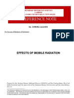 Reference Note: Effects of Mobile Radiation