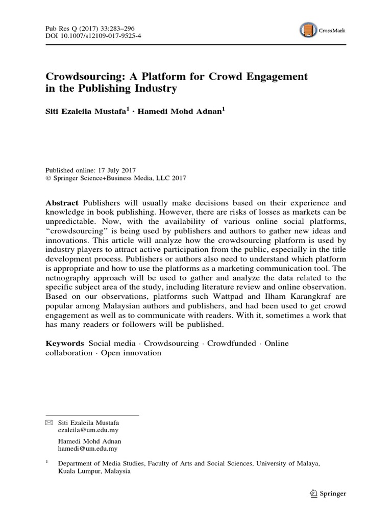 Como Implementar Crowdsourcing | PDF | Crowdsourcing | Publishing