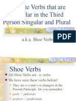 Preterite Shoe Verbs