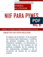 Presentación NIC 8 y Sección 10 NIIF PYMES