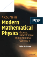 A Course in Modern Mathematical Physics Groups Hilbert Space and Differential Geometry PDF