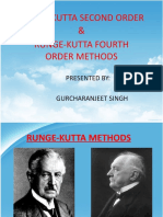 Runge-Kutta Second Order & Runge-Kutta Fourth Order Methods: Presented By: Gurcharanjeet Singh