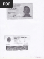 Plantilla Cedula de Colombia para Editar en PDF | PDF