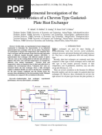 Experimental Investigation of The Characteristics of A Chevron Type Gasketed-Plate Heat Exchanger