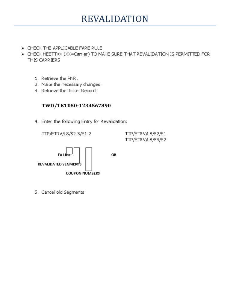Re Validation | PDF