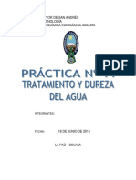 Tratamiento y Dureza Del Agua