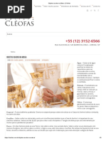 Objetos Usados Na Missa _ Cléofas